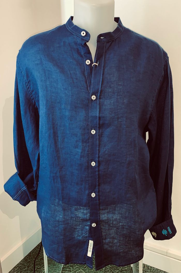Chemise col Mao lin Ganesh