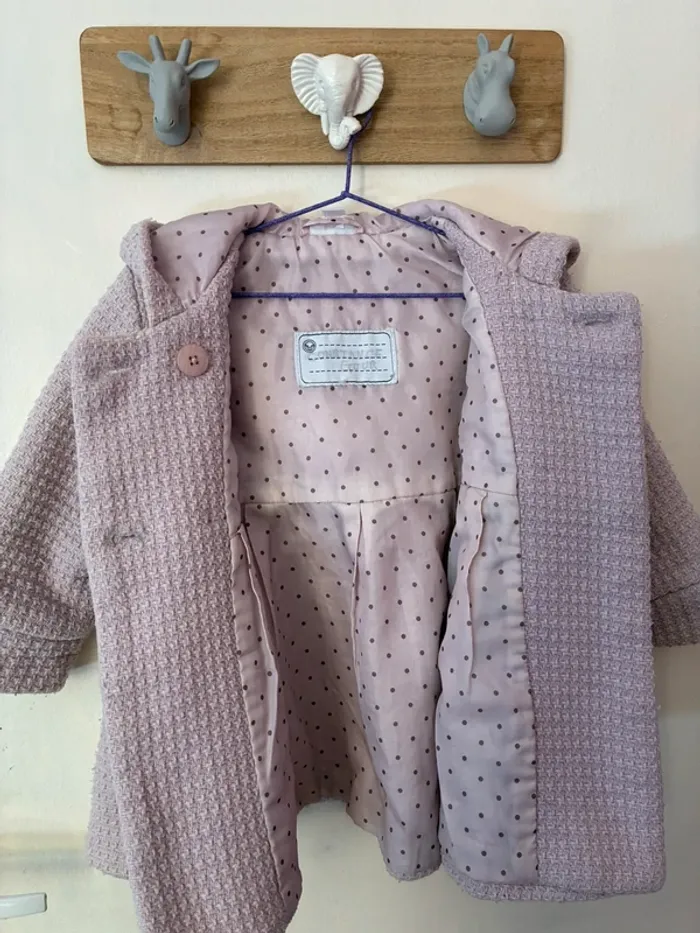Jolie manteau à capuche automne/hiver, 3 ans, Vertbaudet. - photo numéro 12