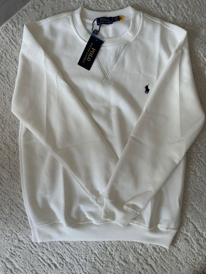 Pull Ralph Lauren blanc taille L - photo numéro 4