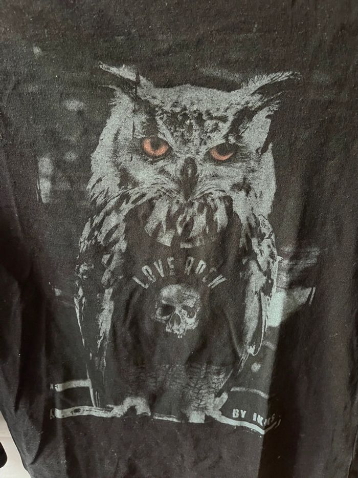 T-shirt manches longue noir - photo numéro 2