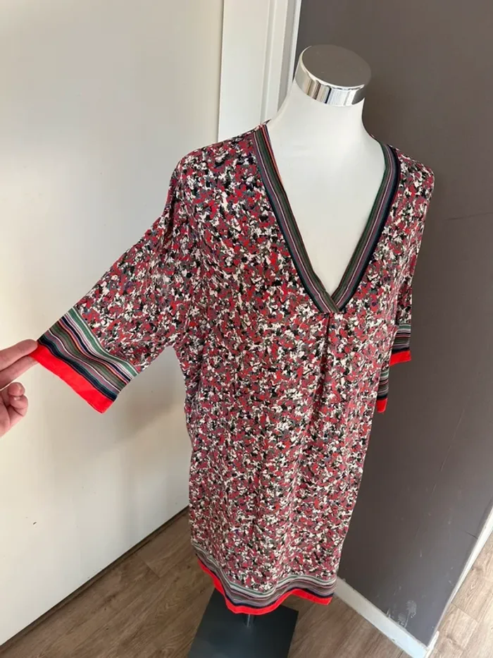 Ema blue’s robe été légère imprimée, florale taille 40 - photo numéro 5