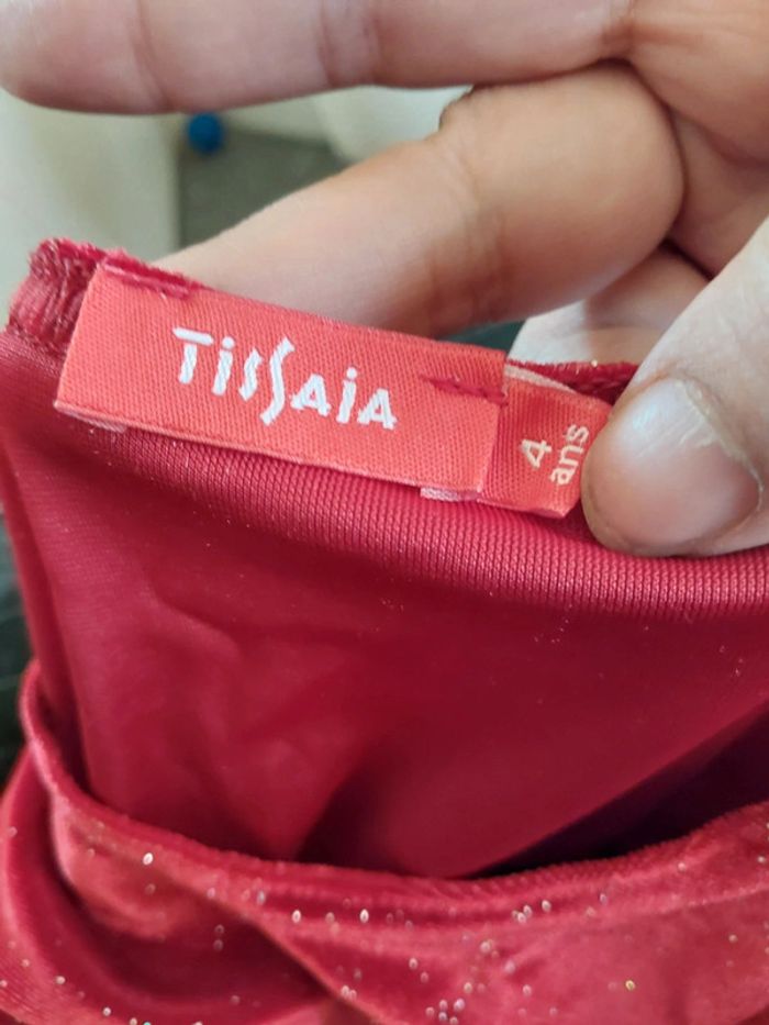 Robe sans manche rouge brillante Taille 4 ans - photo numéro 4