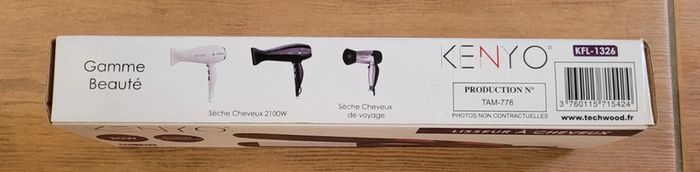 Lisseur à cheveux - Plaques céramiques - Kenyo - photo numéro 2