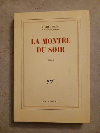 livre la montée du soir Michel Déon