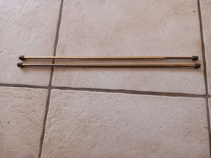tringles laiton doré long extensible 38 à 68 cm (lot de 2)