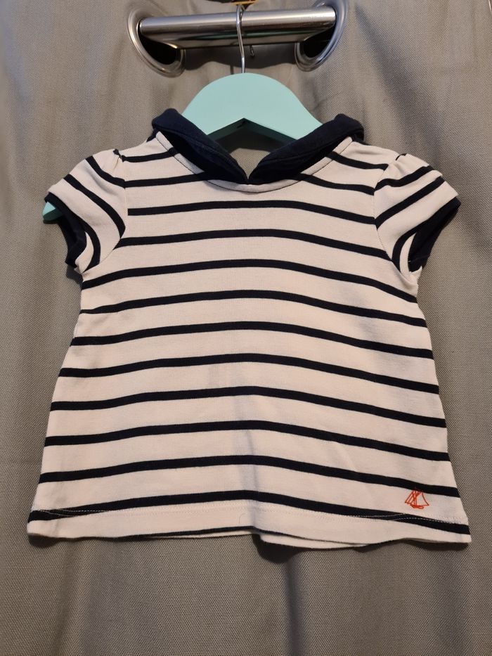 Chemisier Petit Bateau fille 12 mois