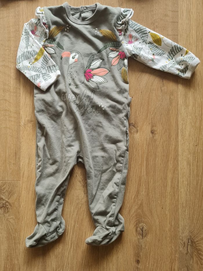 Lot de 5 pyjamas, bébé fille, taille 9/12 mois (Vertbaudet, Petit Beguin, Obaibi) - photo numéro 7