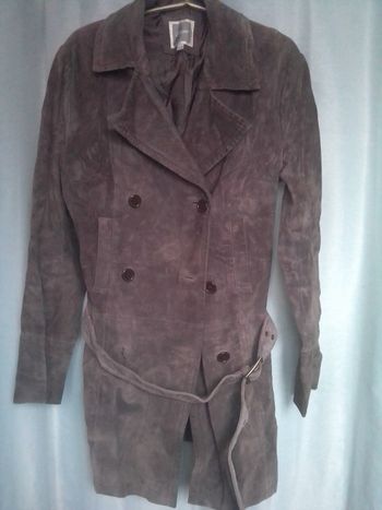 Veste trench en cuir Étam
