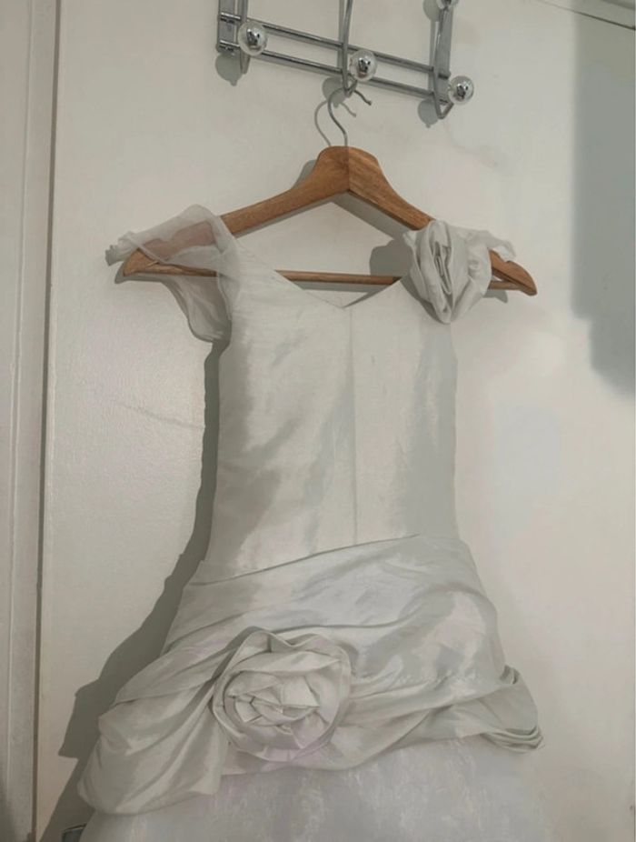 Robe cortège mariage écru Pronuptia 4/6 ans - photo numéro 3
