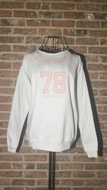 Sweat beige et rose California 78 Primark Taille 164 14/15 ans