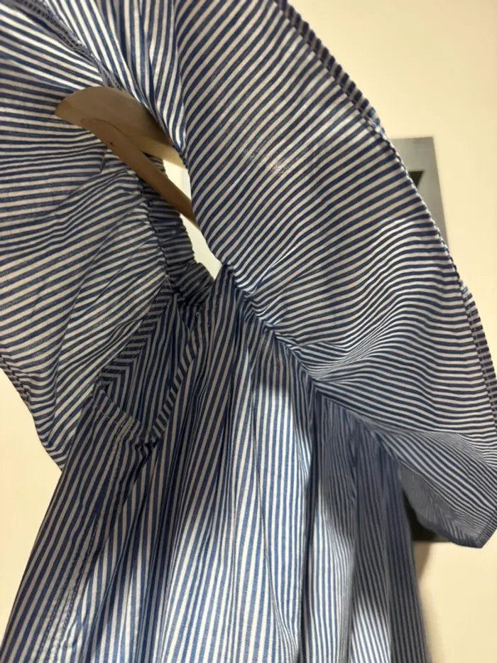 Tops rayé blanc et bleu bizzbee M - photo numéro 3