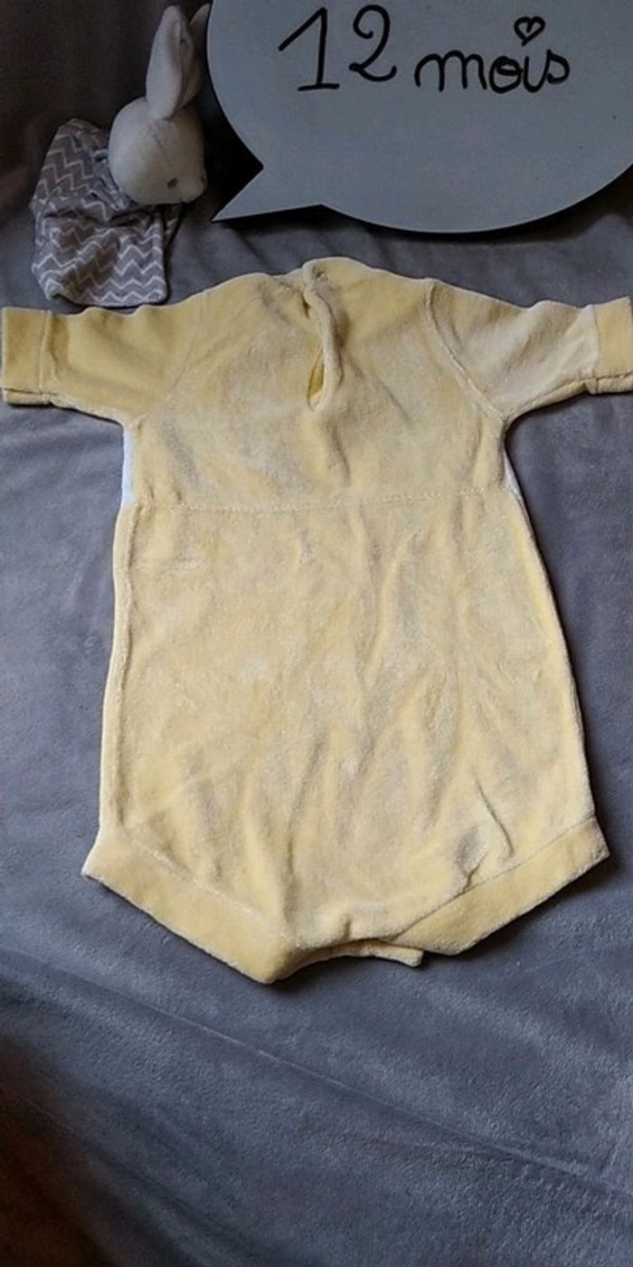 Combinaison velours / Pyjama été Mixte 12 mois "Candy Ice Sweet" - photo numéro 9