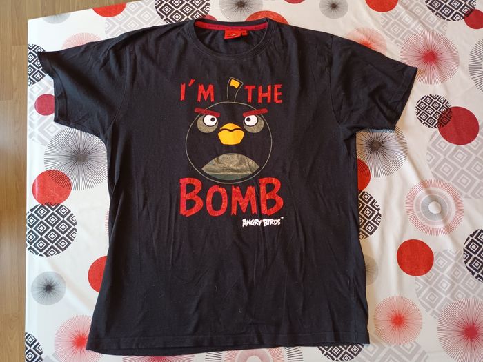 T-shirt humour angry birds 👨 taille XL comme neuf - photo numéro 2