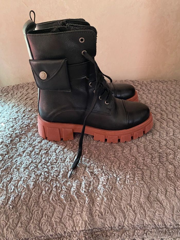 Boots noires t37 - photo numéro 3