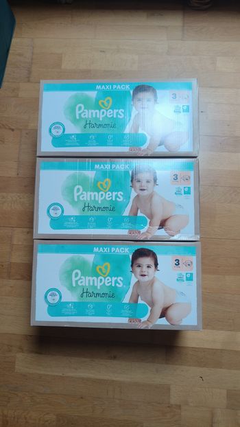 3 maxis packs Pampers harmonie taille 3