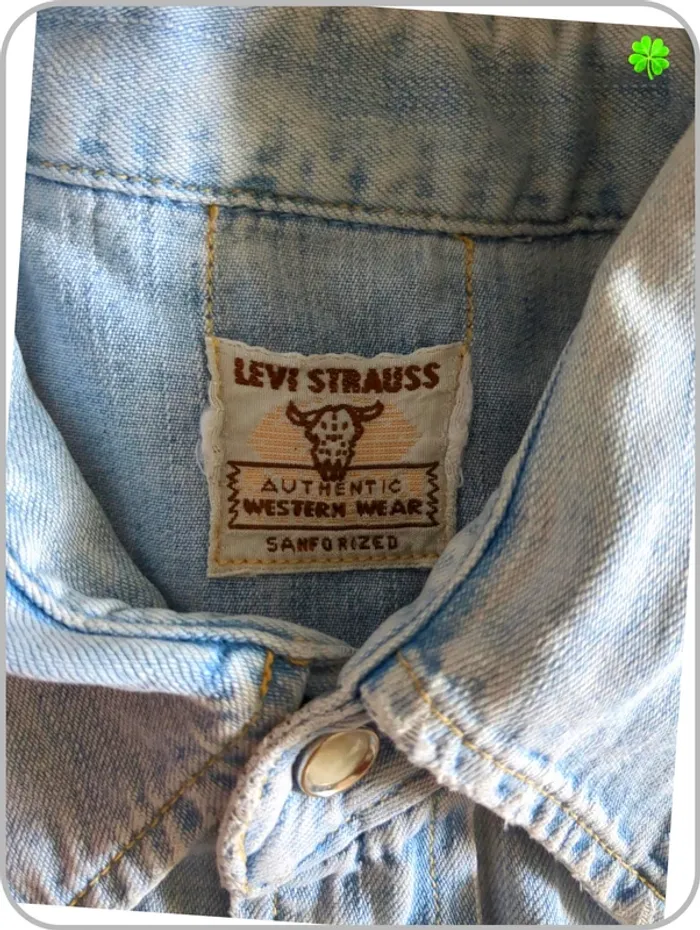 Chemise en jeans Levi's vintage RARE - photo numéro 6