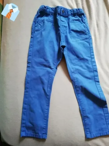 Jean Bleu avec Braguette et Bouton "Gémo" - Taille 3 Ans