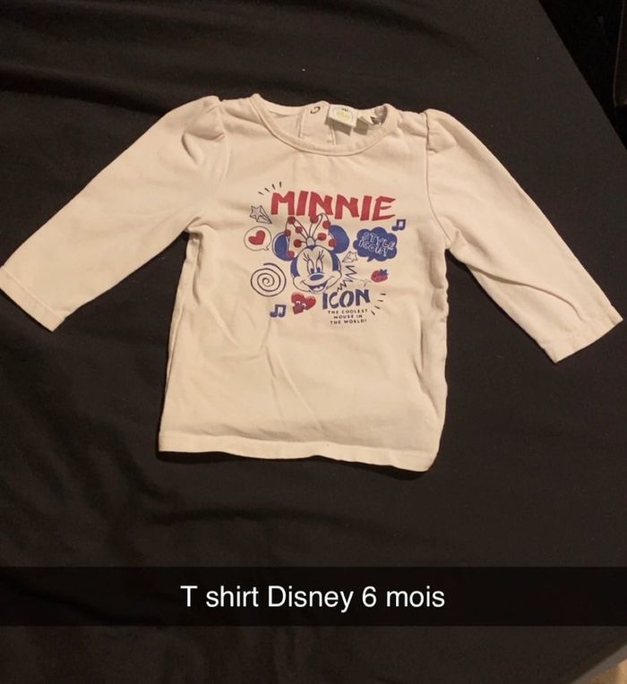 T shirt manche longue disney 6 mois