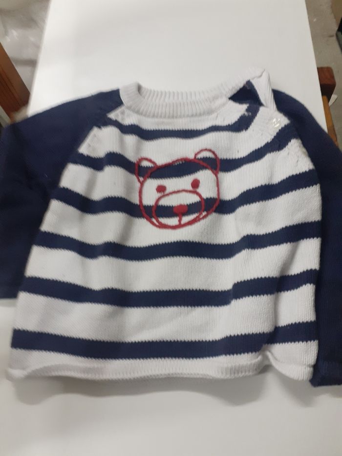 Pull à tête d ourson - photo numéro 3