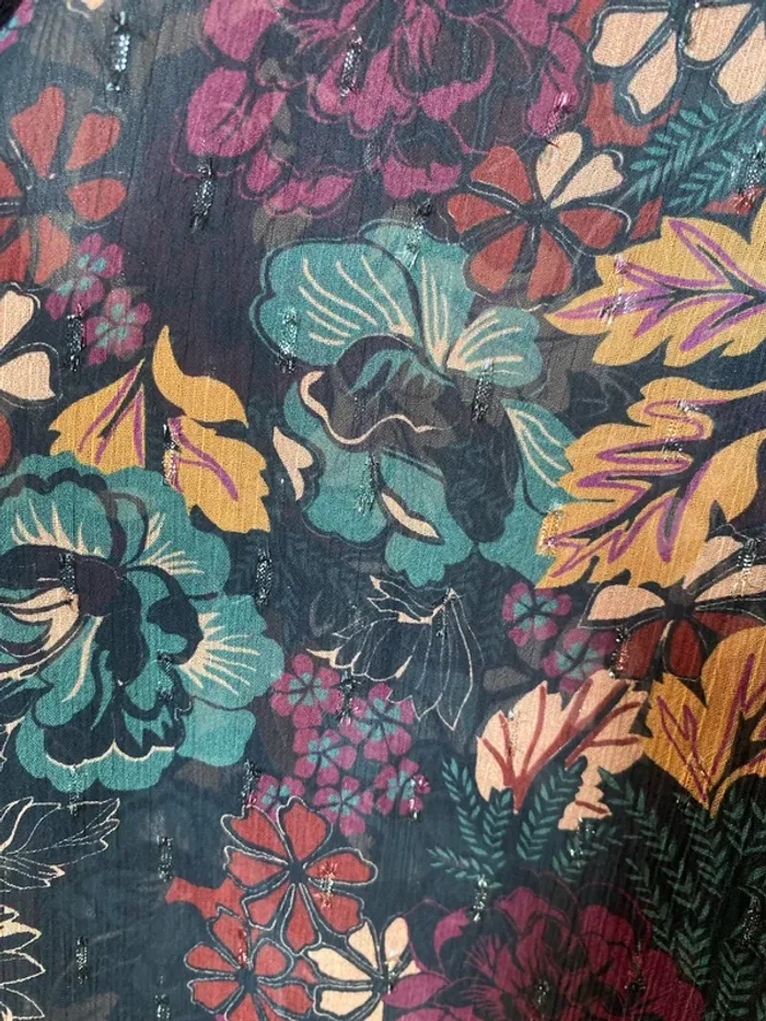 Chemise transparente à fleurs - photo numéro 2