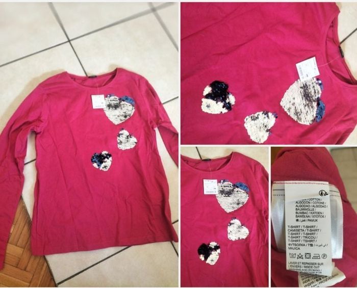 Tee shirt fille 12 ans neuf kiabi