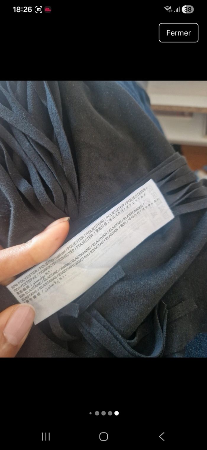 Robe noire à franges - photo numéro 6