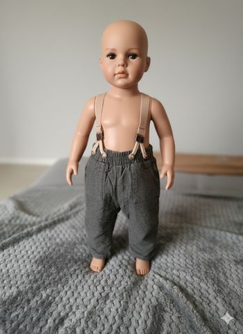 Beau pantalon avec bretelle 