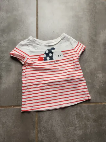 Tee shirt marin 6 mois okaidi