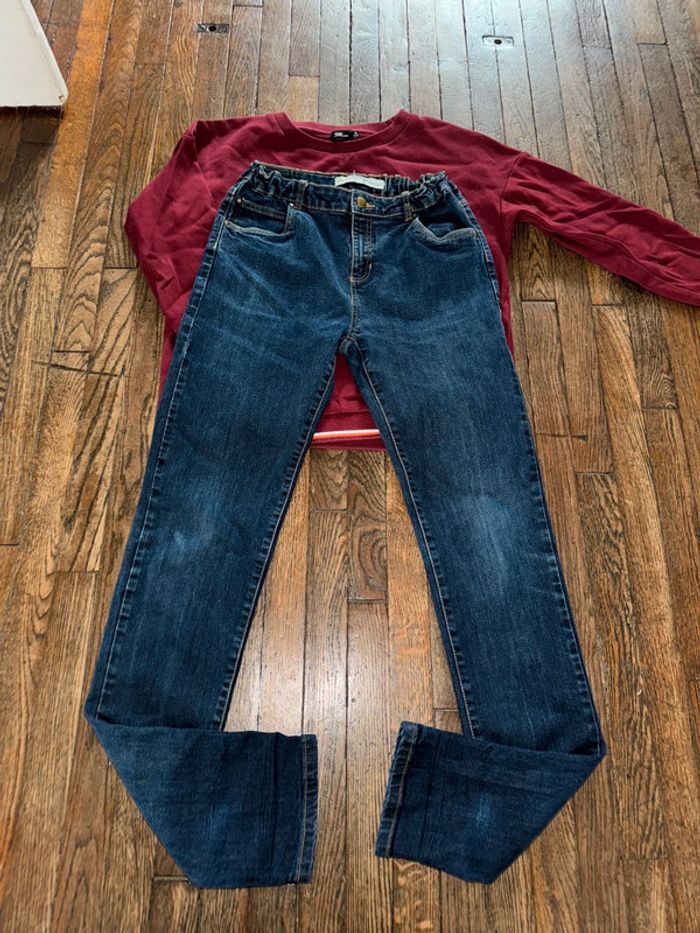Sweat avant première et jeans Monoprix 16 ans - photo numéro 3