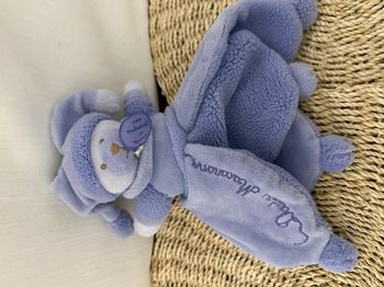 Doudou et compagnie plat ours Douceur Macaron mauve lavande