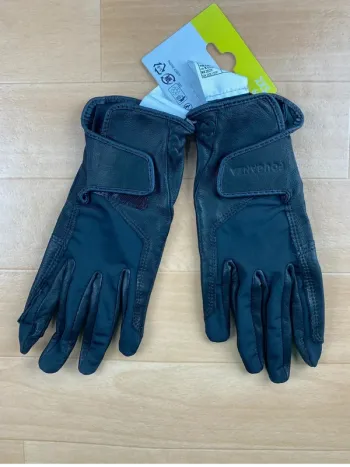 Gants d’équitation Fouganza – Noir – Taille 2XS
