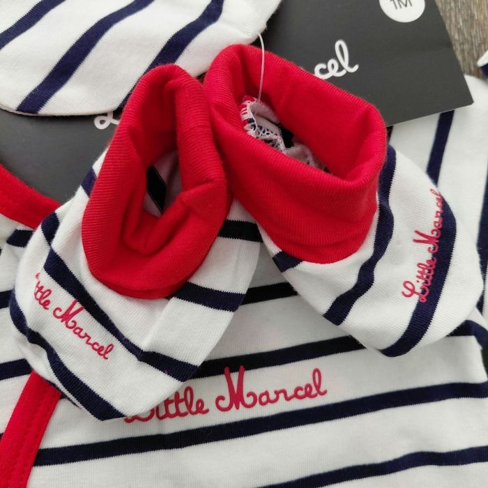 Little Marcel - ensemble Body bonnet et chaussons 1 mois - photo numéro 5