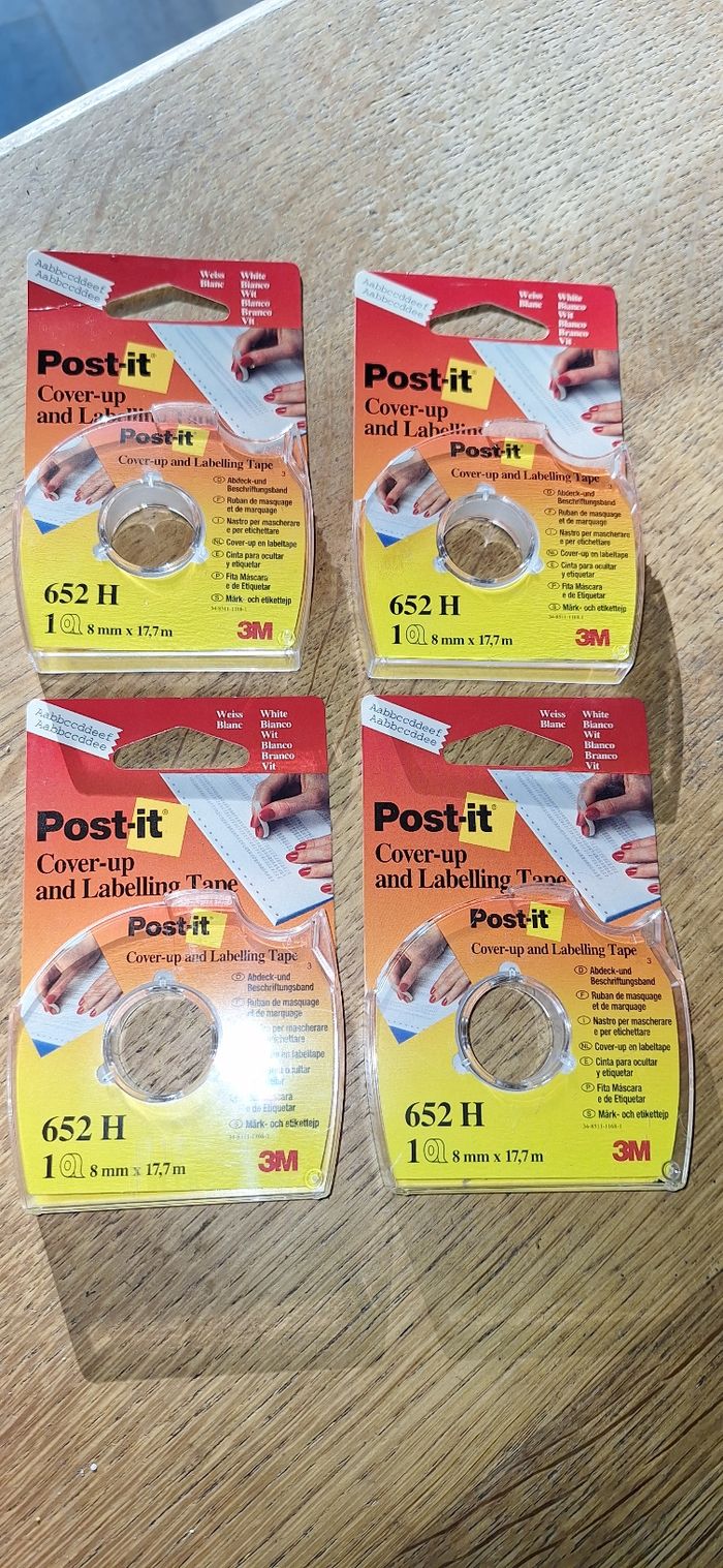 Post It cover up lot de 4 rouleaux 17m Neufs - photo numéro 1
