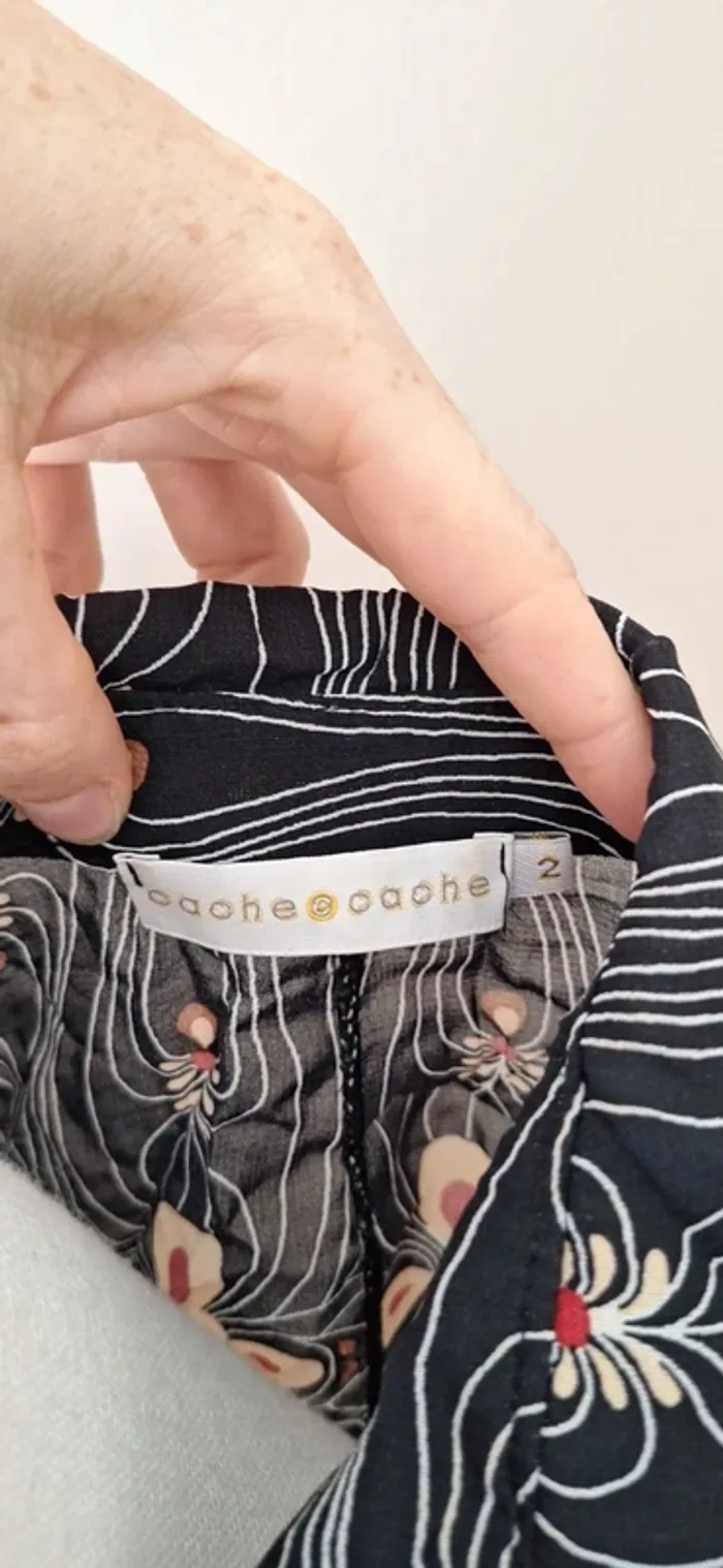Chemise vintage Cache cache t38 #F38M-125 - photo numéro 3