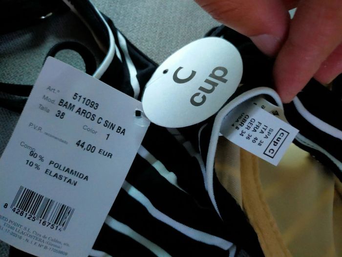 Haut de bikini rayé noir & blanc – Red Point – Taille 38 – Neuf avec étiquette – 2 exemplaires - photo numéro 6