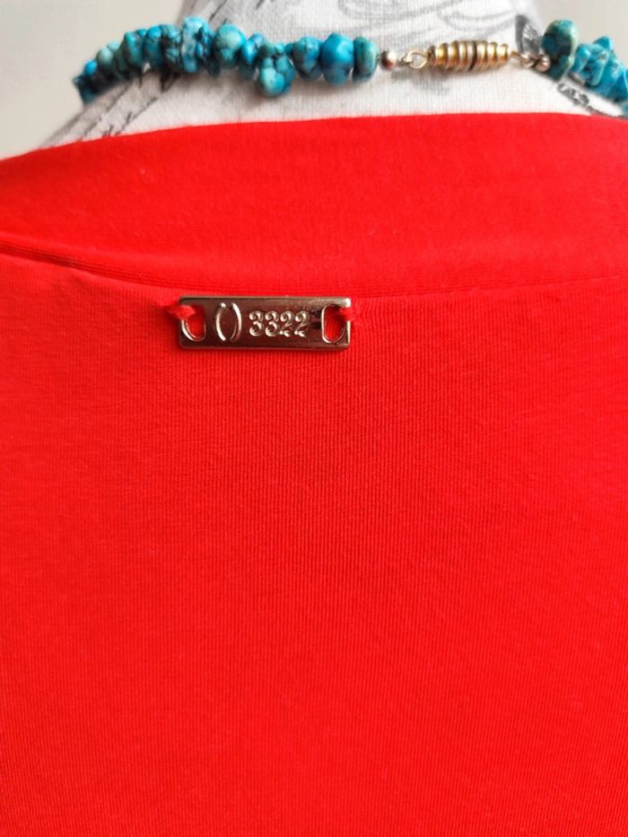 Jolie robe corail coeur croisé ()3322 taille 1 - photo numéro 5
