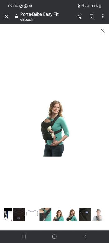 Vente porte-bébé Chicconeuf sans emballage