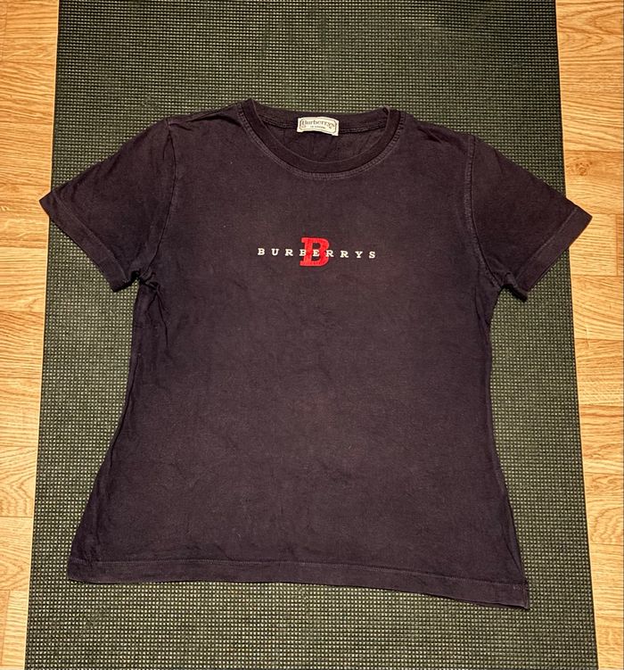 Tee Shirt Burberry Noir Coton Taille S / XS - photo numéro 3