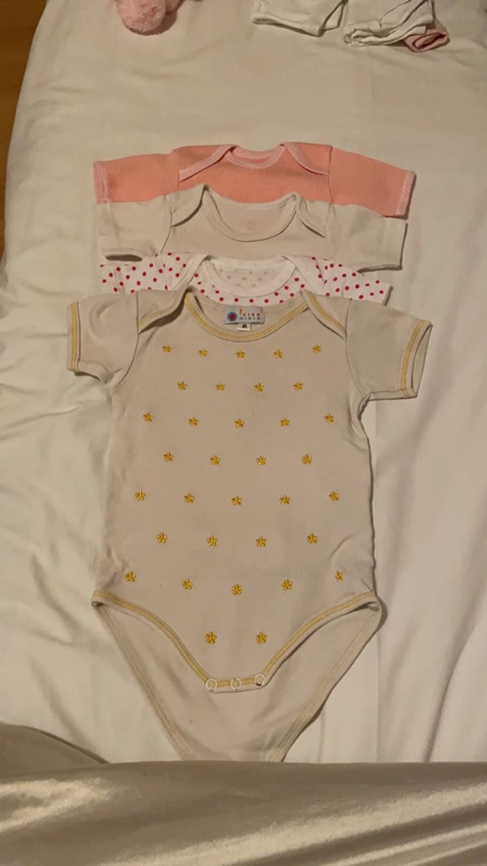 Lot de 4 bodies manches courtes