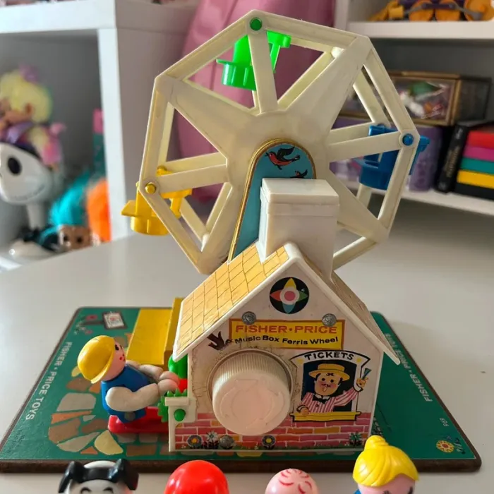 Grande roue fisher price 969 vintage music box ferris wheel 1966 - photo numéro 5