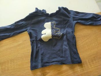 Pull fin  manche longue bébé fille