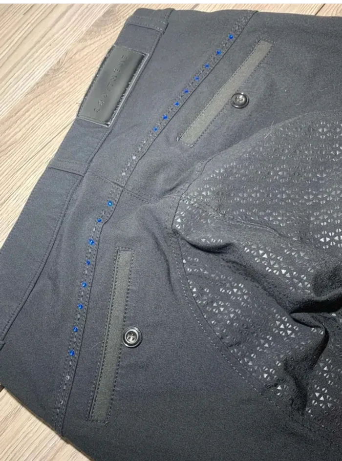 Pantalon d’équitation Equitheme  Safir Full  Grip,  Strass  aux  Poches,  Bleu,  Taille  36  / S - photo numéro 6