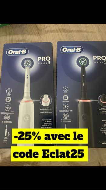 Deux brosses à dents électriques pro 3