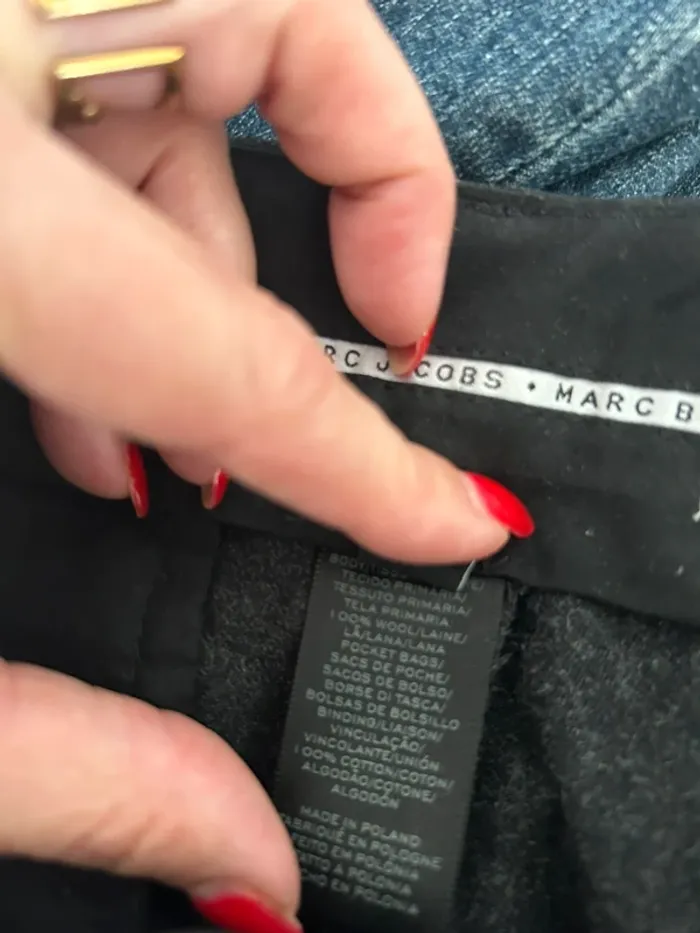 Marc By marc Jacobs pantalon, femme gris en laine - photo numéro 4