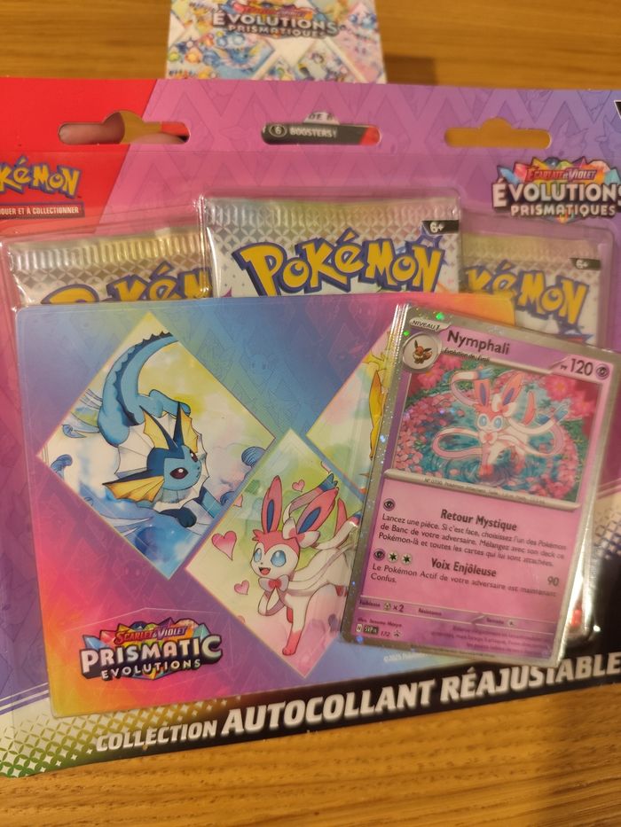 Lot bundle tripack cartes Pokémon évolutions Prismatiques EV8.5 boosters - photo numéro 3