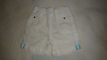 Short blanc Kiabi 18 mois neuf