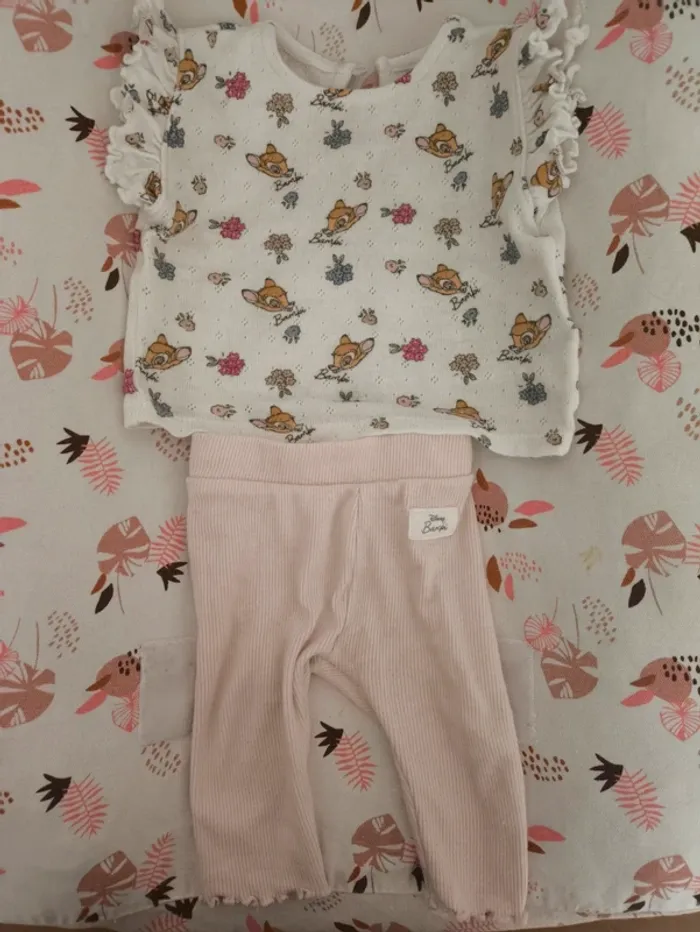 Ensemble Disney Bambi kiabi 1 mois