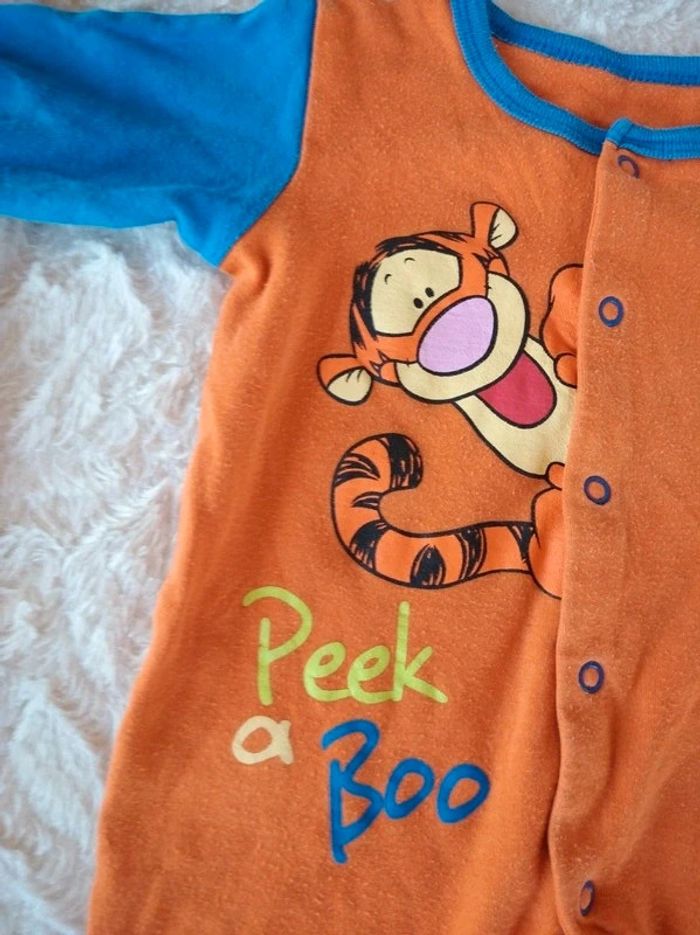 Pyjama grenouillère été léger Garçon 3/6 mois Tigrou Disney Baby 100% coton - photo numéro 5