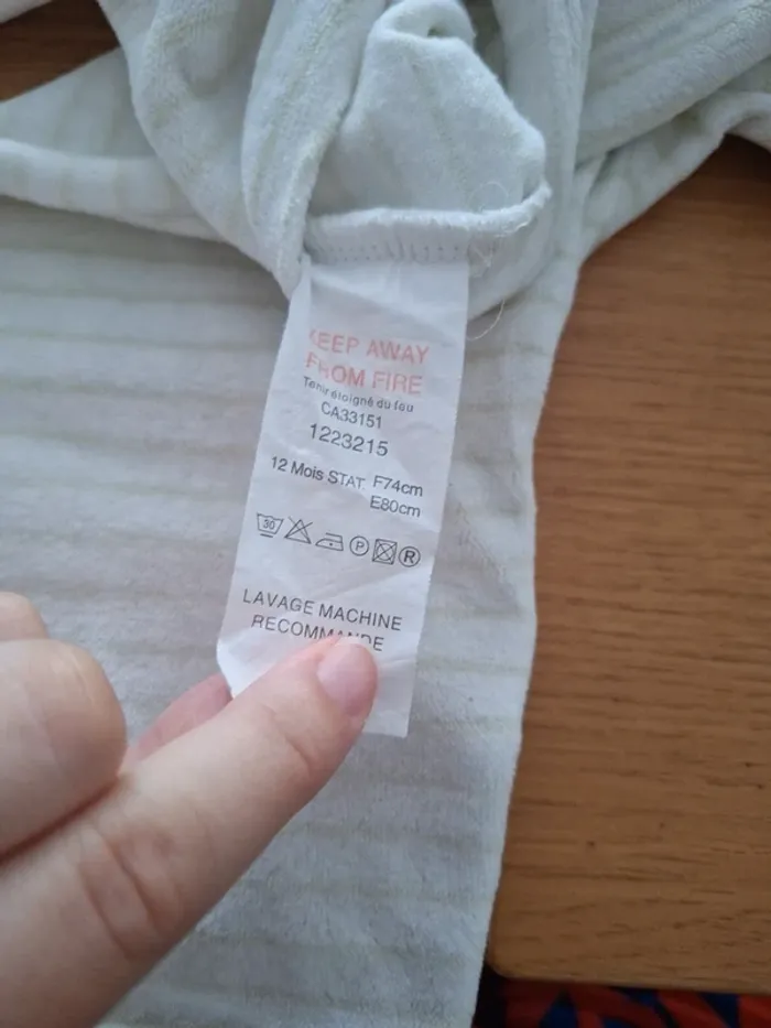 Pyjama velour sucre d'orge - photo numéro 9