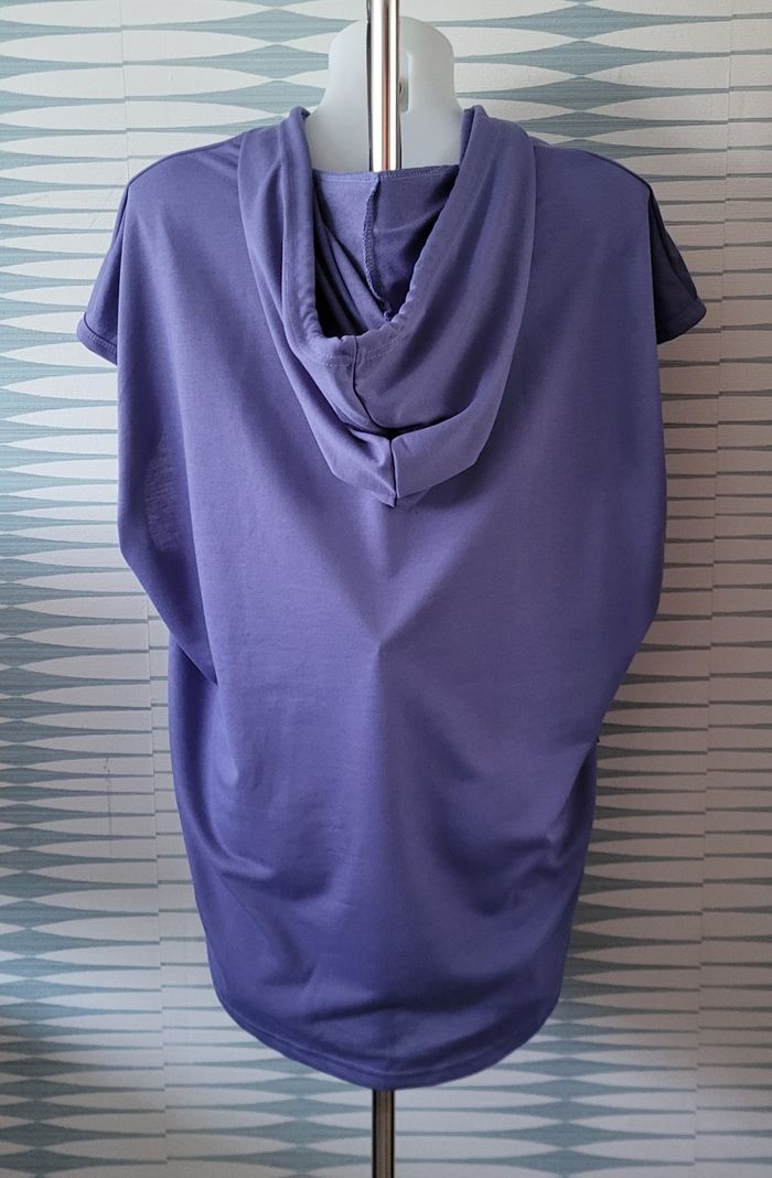 Tee-shirt sans manche et à capuche violet taille XL Shein en excellent état - photo numéro 10